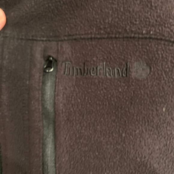Timberland Sweater Large Adult Black Full Zip Pockets Fleece Outdoor Mens - Picture 5 of 7